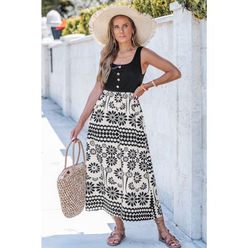 Robe fleurie col carré - CUPSHE - Modalova
