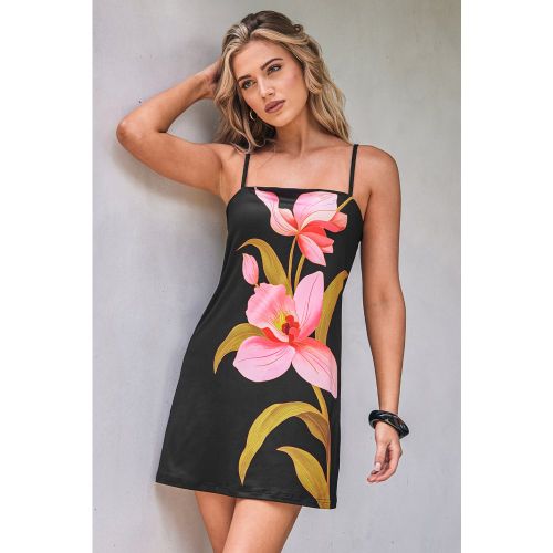 Robe courte fleurie col carré - CUPSHE - Modalova