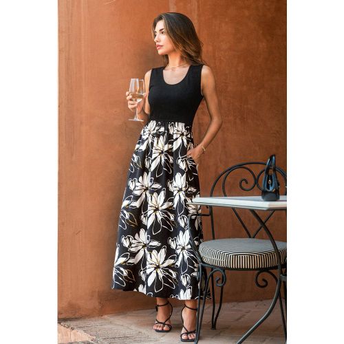Robe fleurie col rond - CUPSHE - Modalova