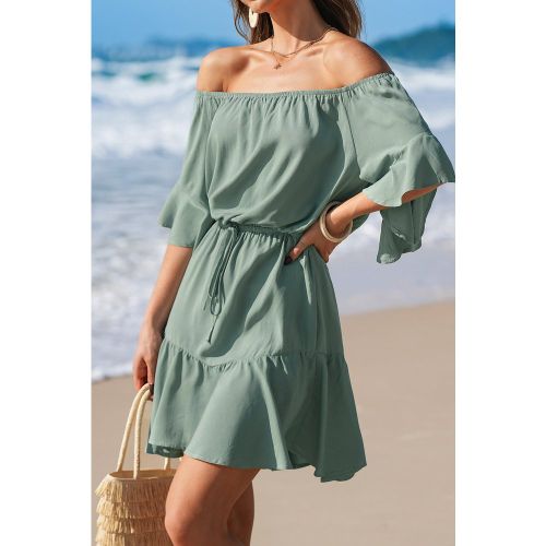 Robe courte tissée manches mi-longues - CUPSHE - Modalova