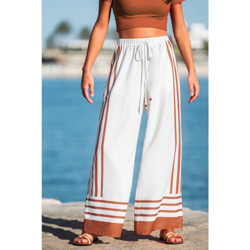 Pantalon à rayures taille élastique - CUPSHE - Modalova