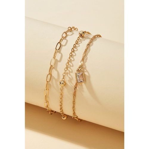 Bracelet doré à chaînes variées - CUPSHE - Modalova