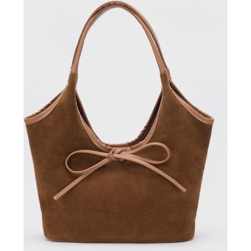 Sac marron avec nœud effet suède - CUPSHE - Modalova