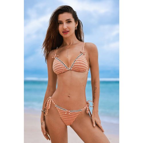 Bikini à taille standard avec détails nœud - CUPSHE - Modalova