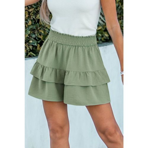 Short vert superposé taille haute - CUPSHE - Modalova