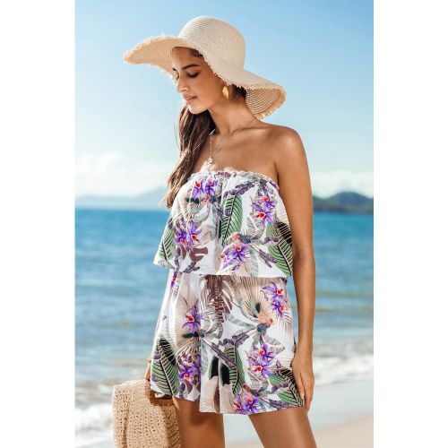 Combishort tropical col droit - CUPSHE - Modalova