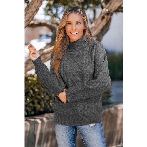 Pull gris col roulé - CUPSHE - Modalova