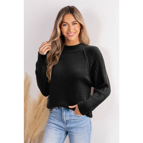 Pull noir col roulé décontracté - CUPSHE - Modalova