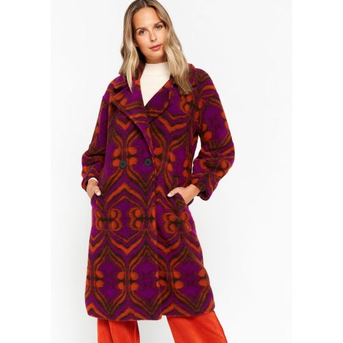 Veste en laine à imprimé ethnique - LOLALIZA - Modalova