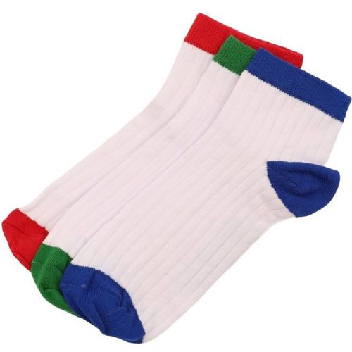 Pack de 3 paires de chaussettes avec détails couleur - SERGE BLANCO - Modalova