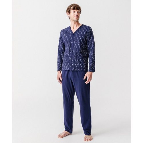 Pyjama à boutons maille jersey - DAMART - Modalova