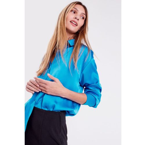 Chemise manches longues satin - CACHE CACHE - Modalova