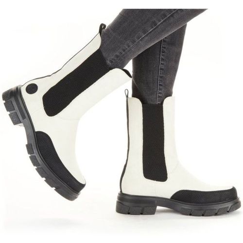 Boots à semelle plateforme et talon à plat avec écusson cousu et fermeture élastiqués - Rieker - Modalova