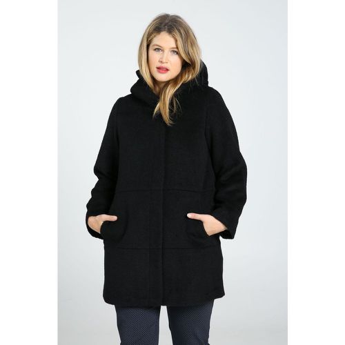 Manteau long à capuche fermeture zippée - PAPRIKA - Modalova