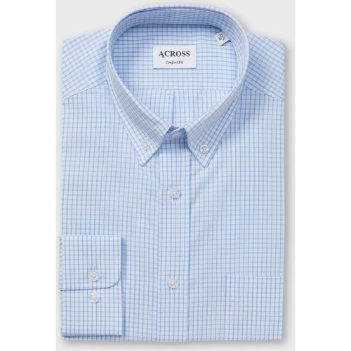 Chemise Confort fit grands carreaux vichy - ACROSS - Modalova