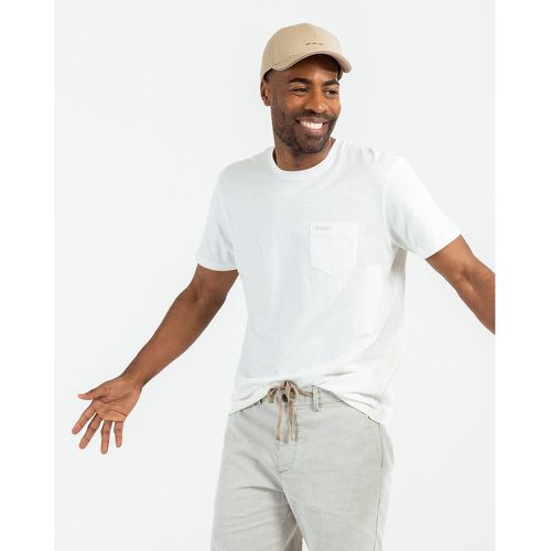 T-shirt uni manches courtes poche poitrine en coton - MISE AU GREEN - Modalova