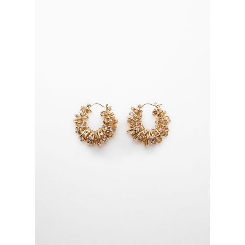Boucles d'oreilles combinées cristaux - Mango - Modalova