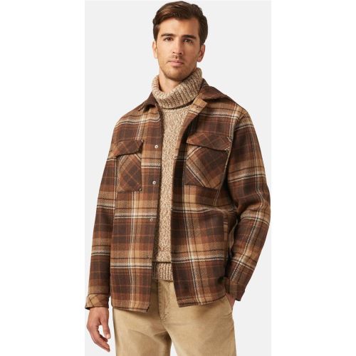 Veste chemise link en laine recyclée - BOGGI MILANO - Modalova