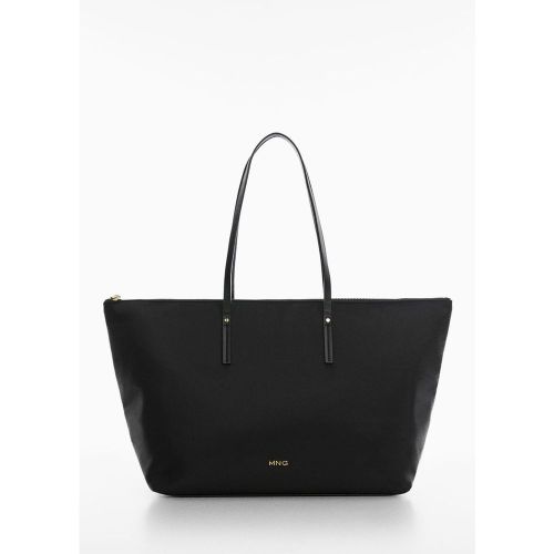 Sac shopper tissu technique - Mango - Modalova