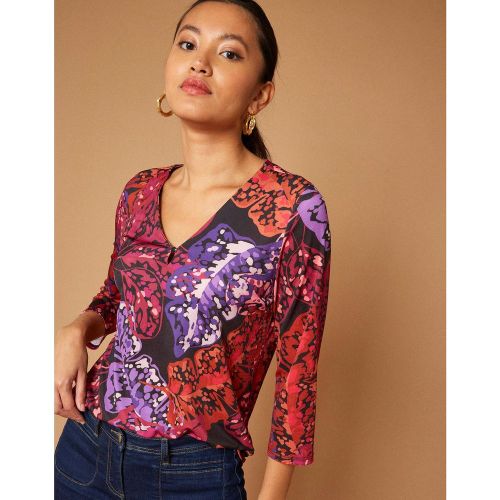Top manches longues imprimé - RIU PARIS - Modalova