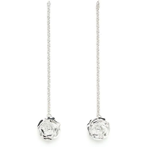 Boucles d'oreilles pendantes fleurs plaqué AGLAÉ - MONSIEUR SIMONE - Modalova