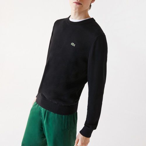 Pull col rond en coton bio - Lacoste - Modalova