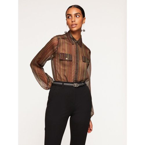 Chemise en crépon à motif géométrique - MOTIVI - Modalova