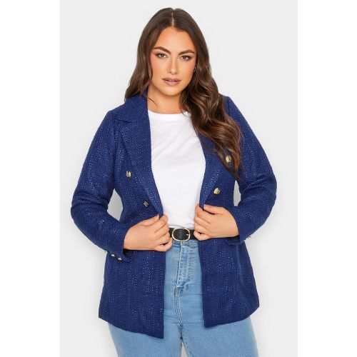 Blazer court en tweed - YOURS CLOTHING - Modalova