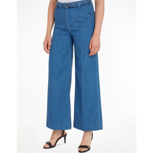 Jean large, ceinture tressée - Tommy Hilfiger - Modalova
