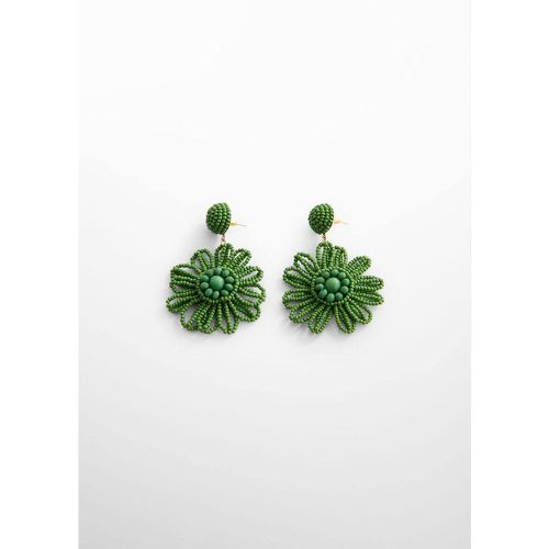Boucles d'oreilles fleurs perles - Mango - Modalova