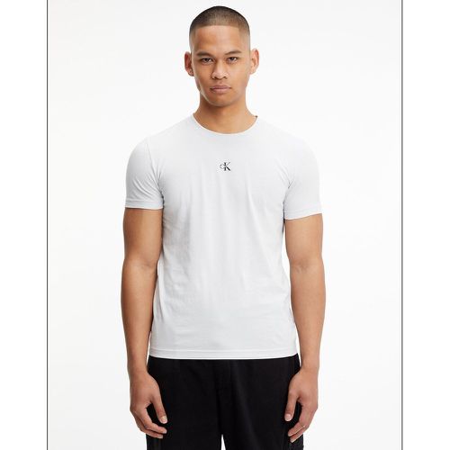 T-shirt col rond logo centré - Calvin Klein Jeans - Modalova