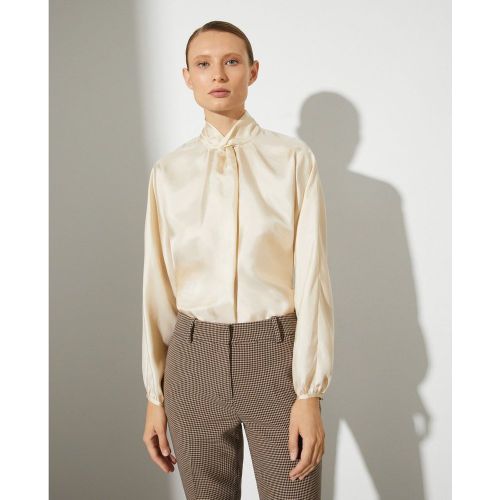 Chemisier à col montant et noeud   soie - WOMAN LIMITED EL CORTE INGLES - Modalova