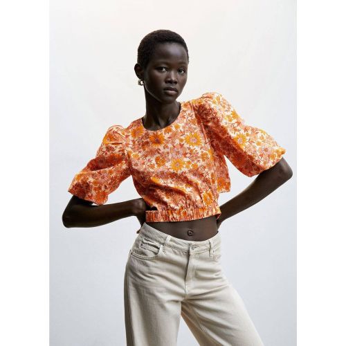 Blouse crop imprimée - Mango - Modalova