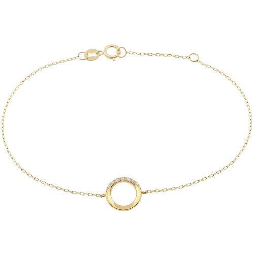 Bracelet en 375 et oxyde de zirconium - JULIETTE - Modalova