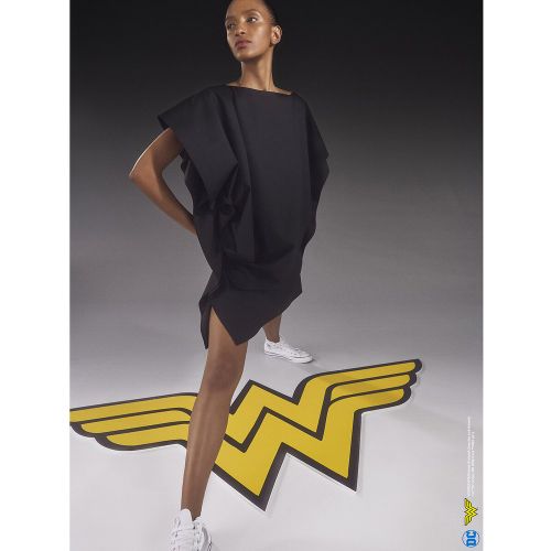 Robe ample courte, manches courtes - MOSSI x LA REDOUTE - Modalova
