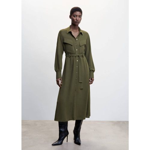 Robe chemisier ceinture - Mango - Modalova