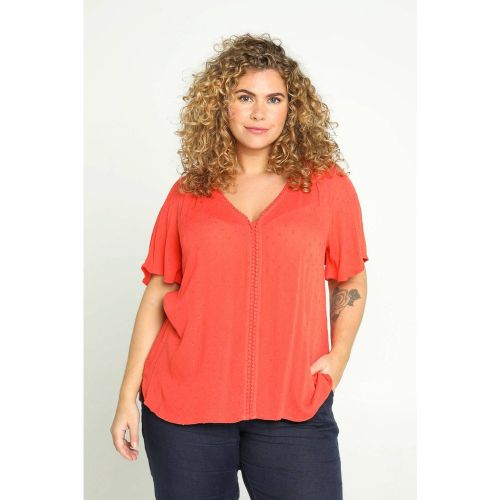Blouse unie en viscose - PAPRIKA - Modalova