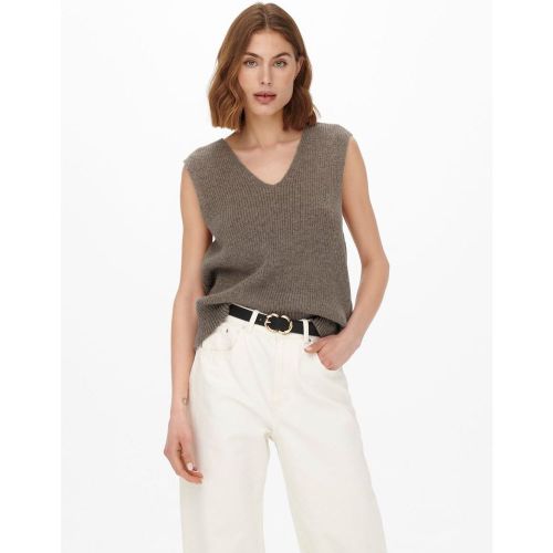 Gilet Col en V tricoté - Only - Modalova