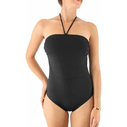 Maillot de bain 1 pièce bustier à armatures sculptant Addict - JANINE ROBIN - Modalova