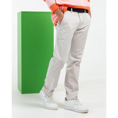Pantalon chino lucas uni taille élastique en coton - MISE AU GREEN - Modalova