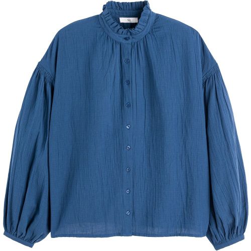 Chemisier col montant, en coton bio - LA REDOUTE COLLECTIONS - Modalova