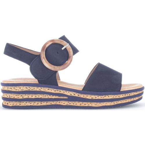Sandales en suede à talon plat - Gabor - Modalova
