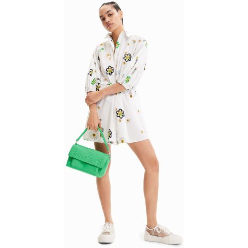 Robe chemise courte illustrations - Desigual - Modalova