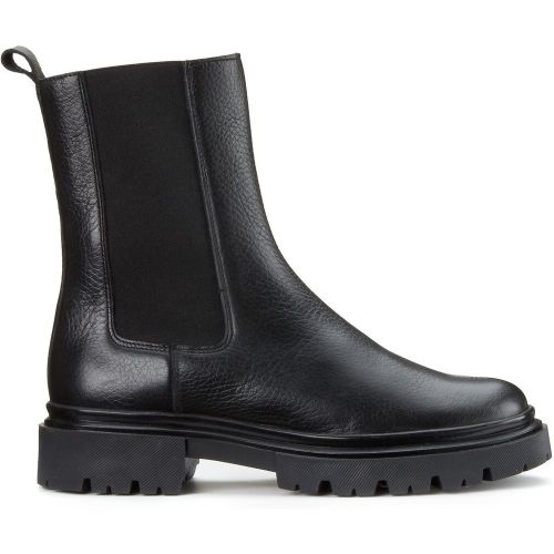 Bottines chelsea en cuir grainé - LA REDOUTE COLLECTIONS - Modalova