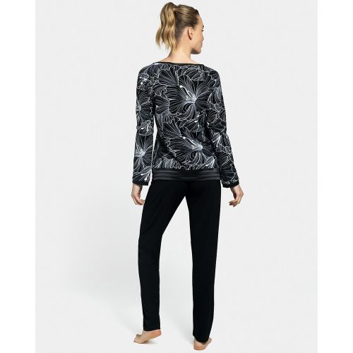 Pyjama coton et satin Vita - IMPETUS - Modalova
