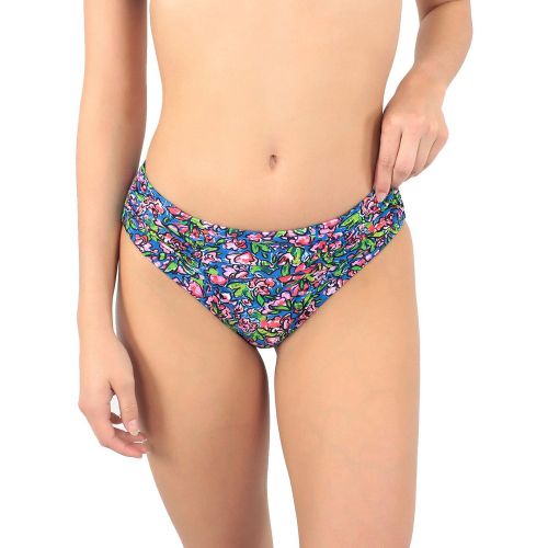 Bas de maillot culotte couvrante drapée Florenza - LAURA BY JANINE ROBIN - Modalova