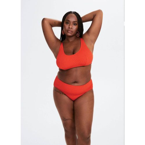 Haut bikini texturé rayures - Mango - Modalova