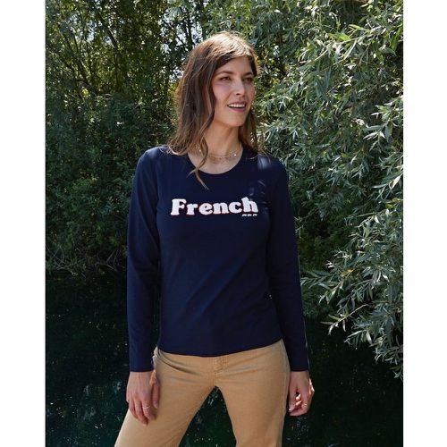 T-shirt à manches longues french en coton - MISE AU GREEN - Modalova
