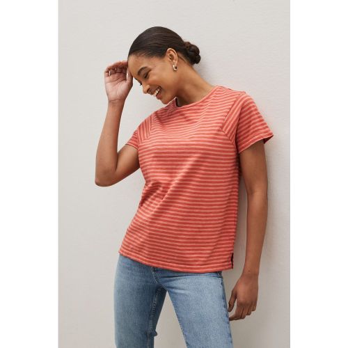 T-shirt rayé manche courte col ras du cou - Next - Modalova