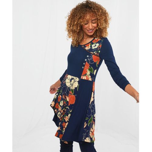 Tunique Imprimé Floral Cache-Coeur Asymétrique - Joe Browns - Modalova